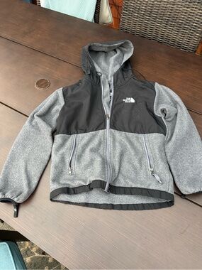 The North Face Grey and Black Fleece Jacket